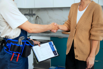 Przekazanie dokumentów i polisy OC przez pracownika Clean INN – legalna i bezpieczna firma sprzątająca